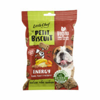 A photo of a bag of Little Chef Grain-Free Energy Biscuits