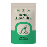 A photo of a bag of Herbal Flea & Tick Powder by Hackney Dog House